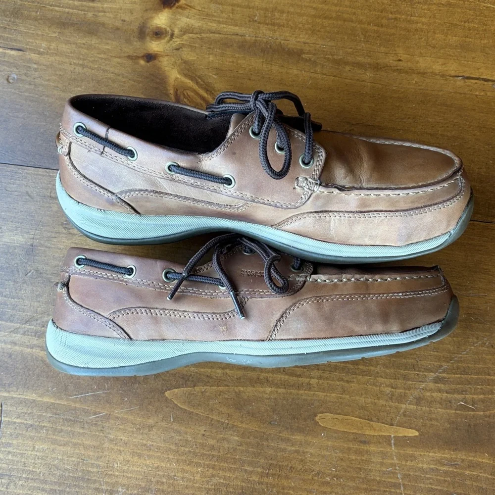 Rockport Works Steel Toe Boat Shoe Sz 11W